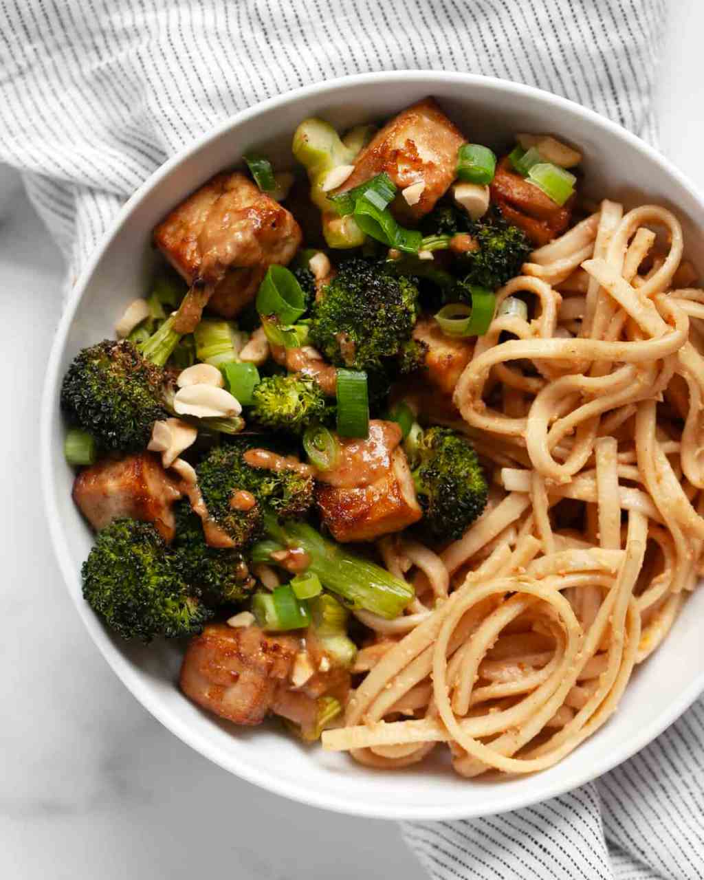 Tofu and Broccoli Noodle Salad Nutrition Facts